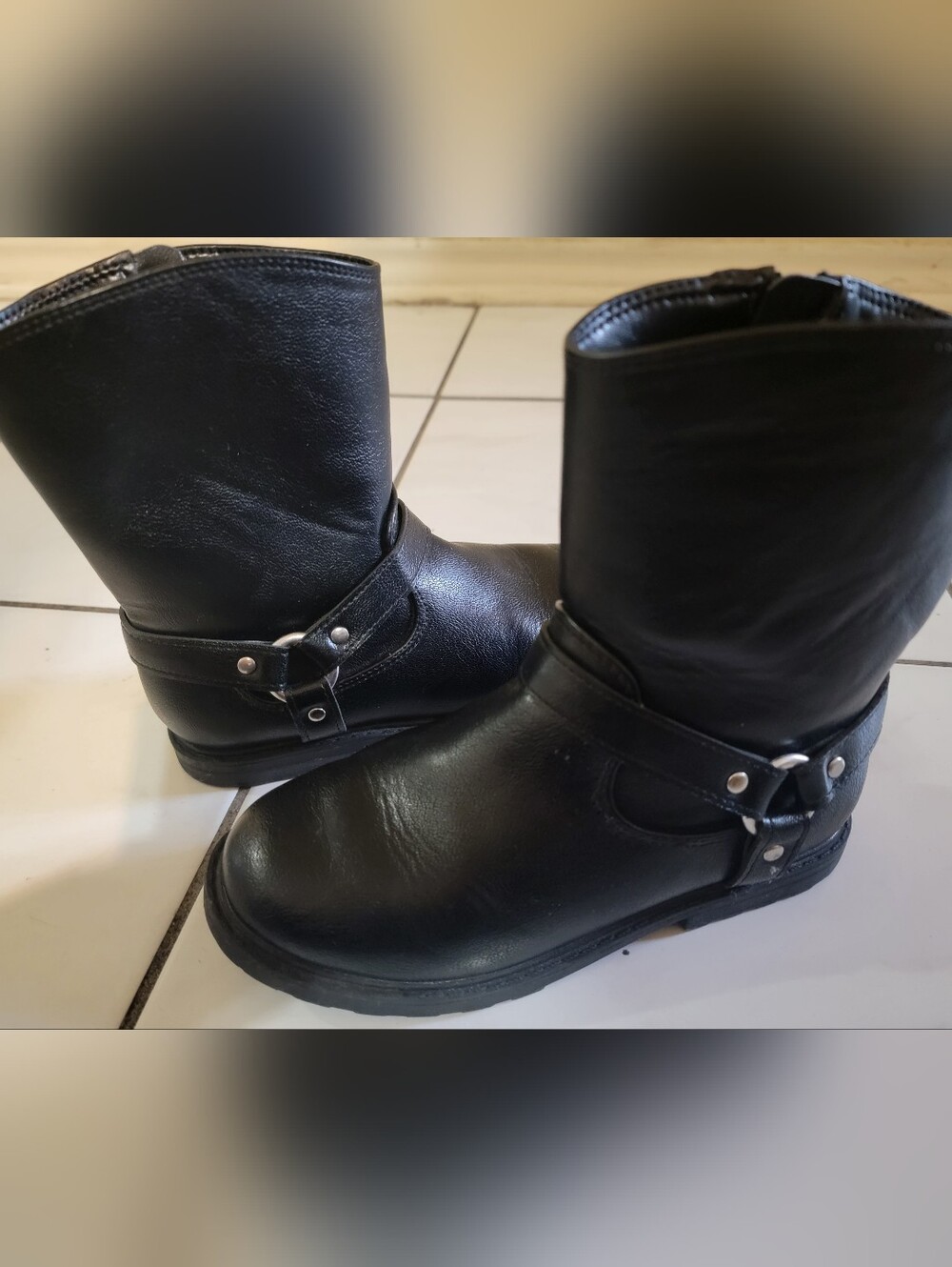 Cat & Jack Black Ginny Riding Boots Size 12